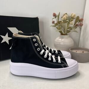 Converse Chuck Taylor All Star Platform Shoes Black/White 568497C Women 10.5